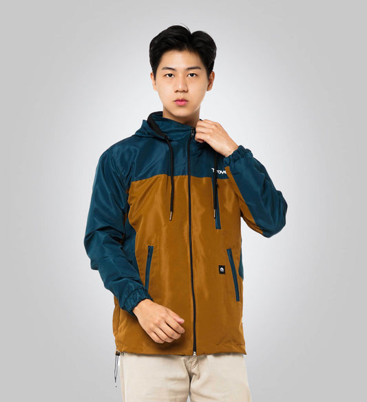 Solid High Neck Zipper Backet