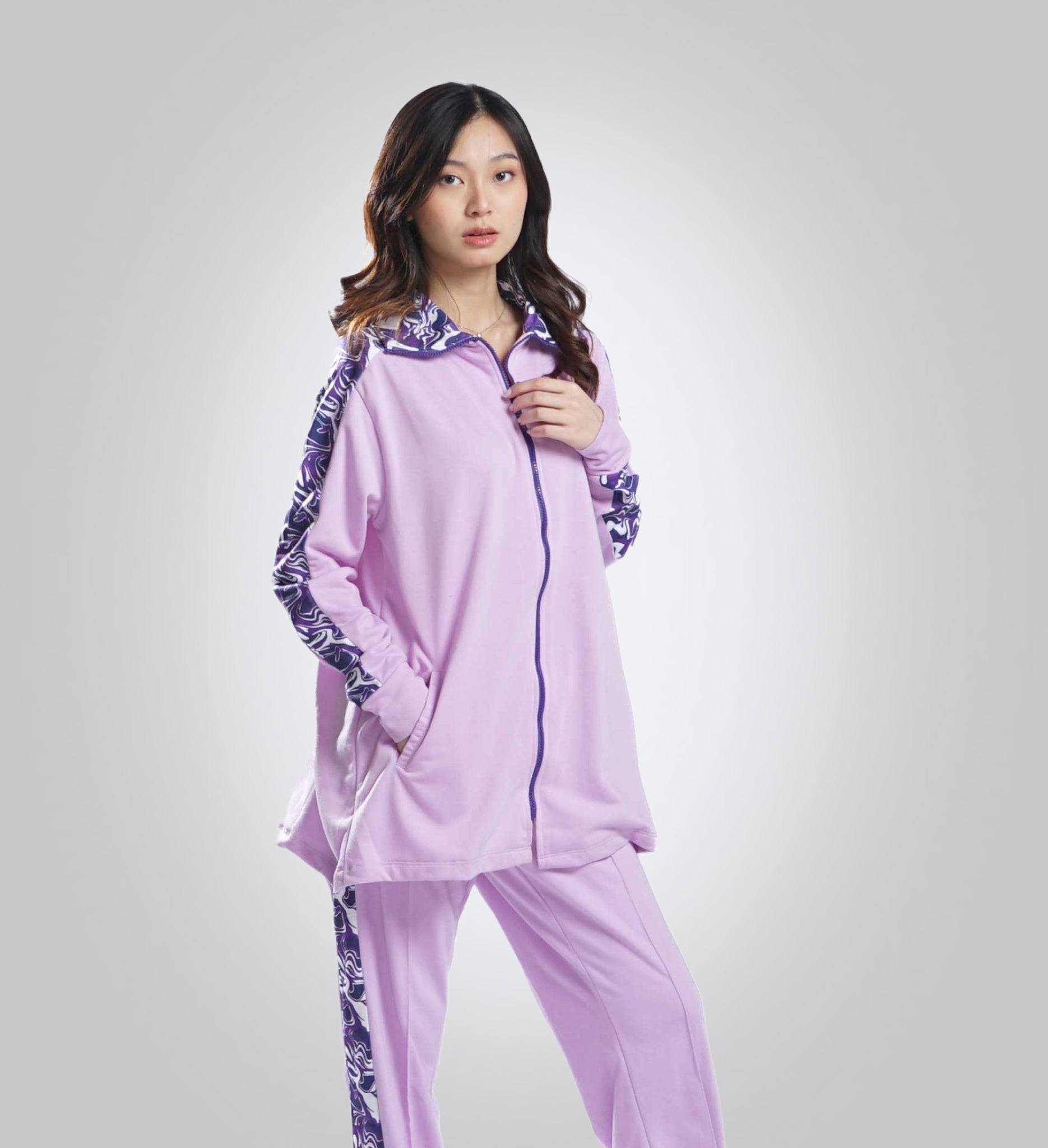 Women's Cargo Zipper Night Suit