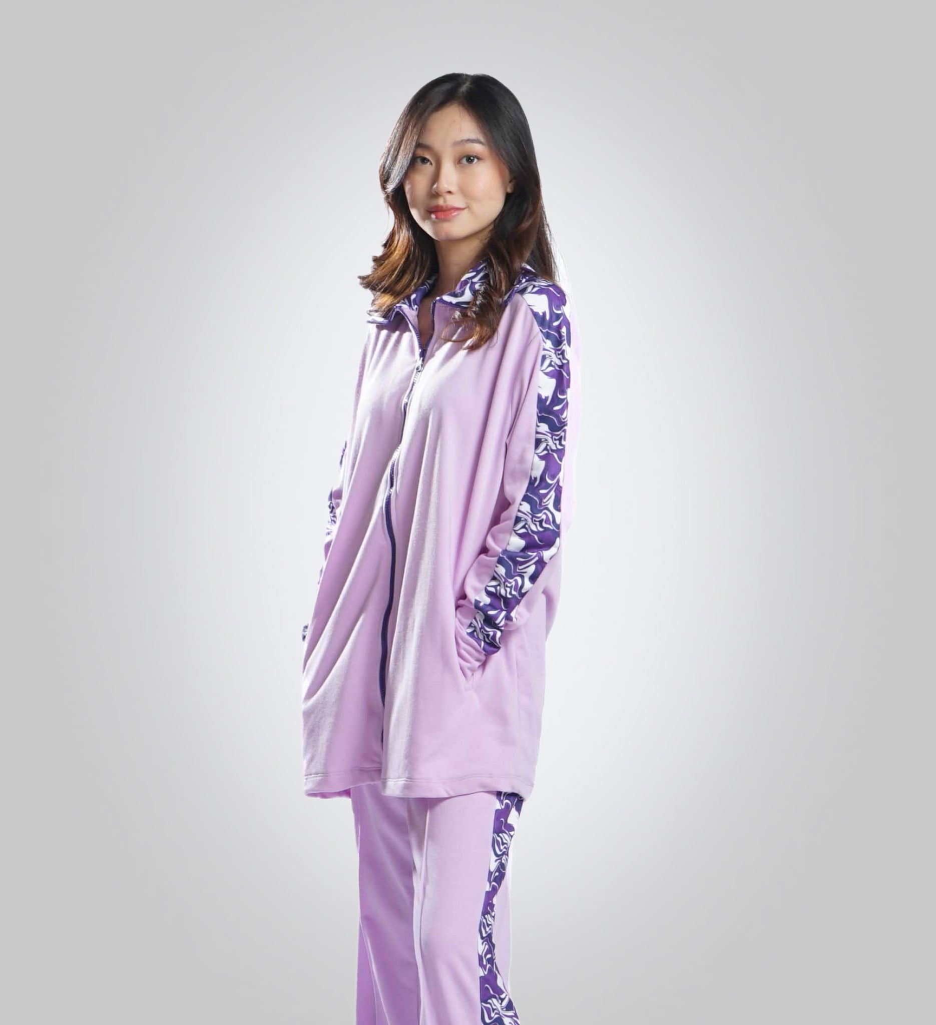 Women's Cargo Zipper Night Suit