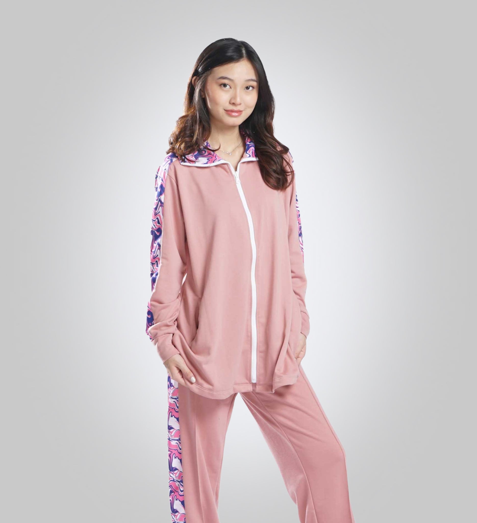 Women's Cargo Zipper Night Suit