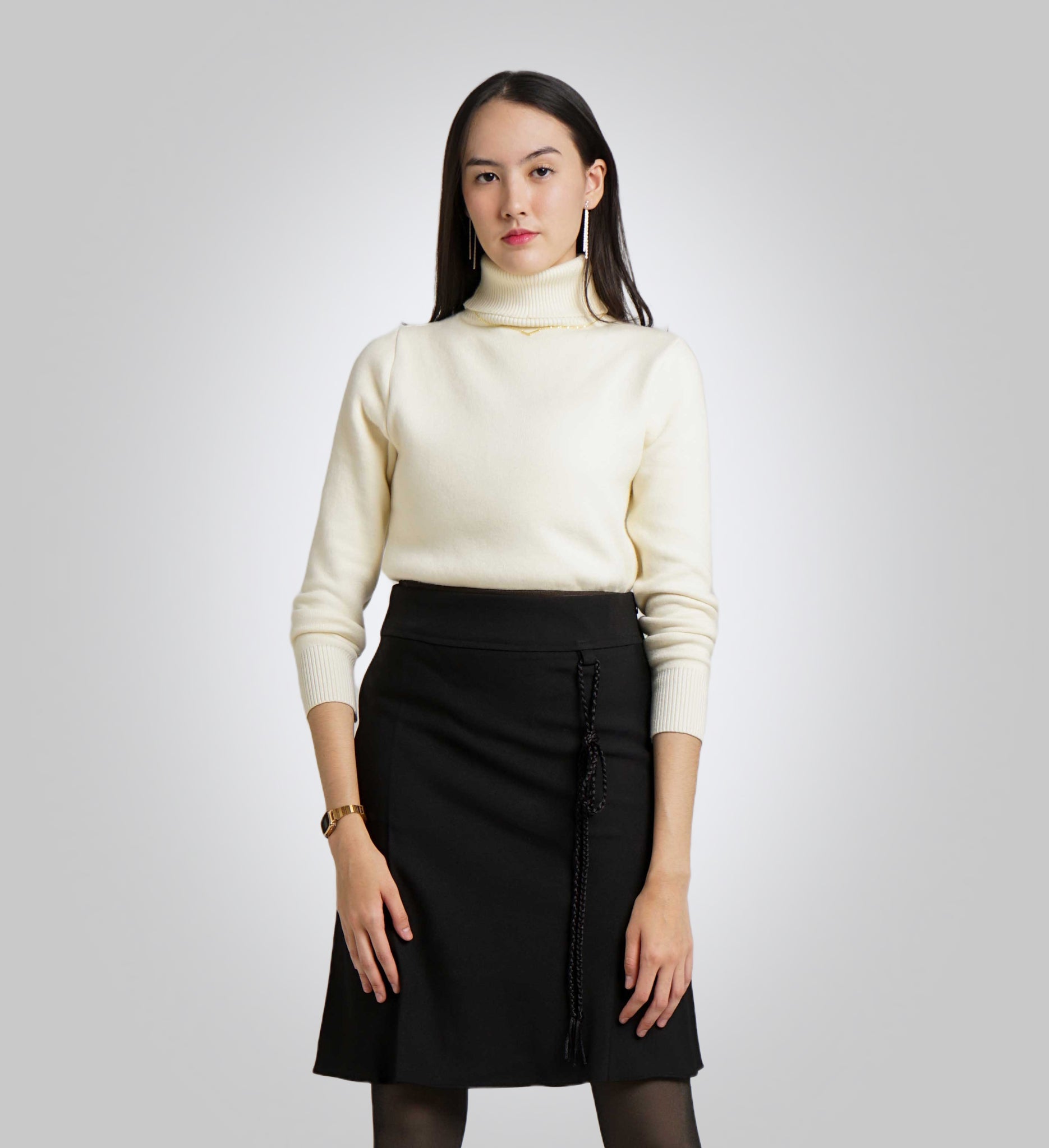Off-White High Neck Sweater
