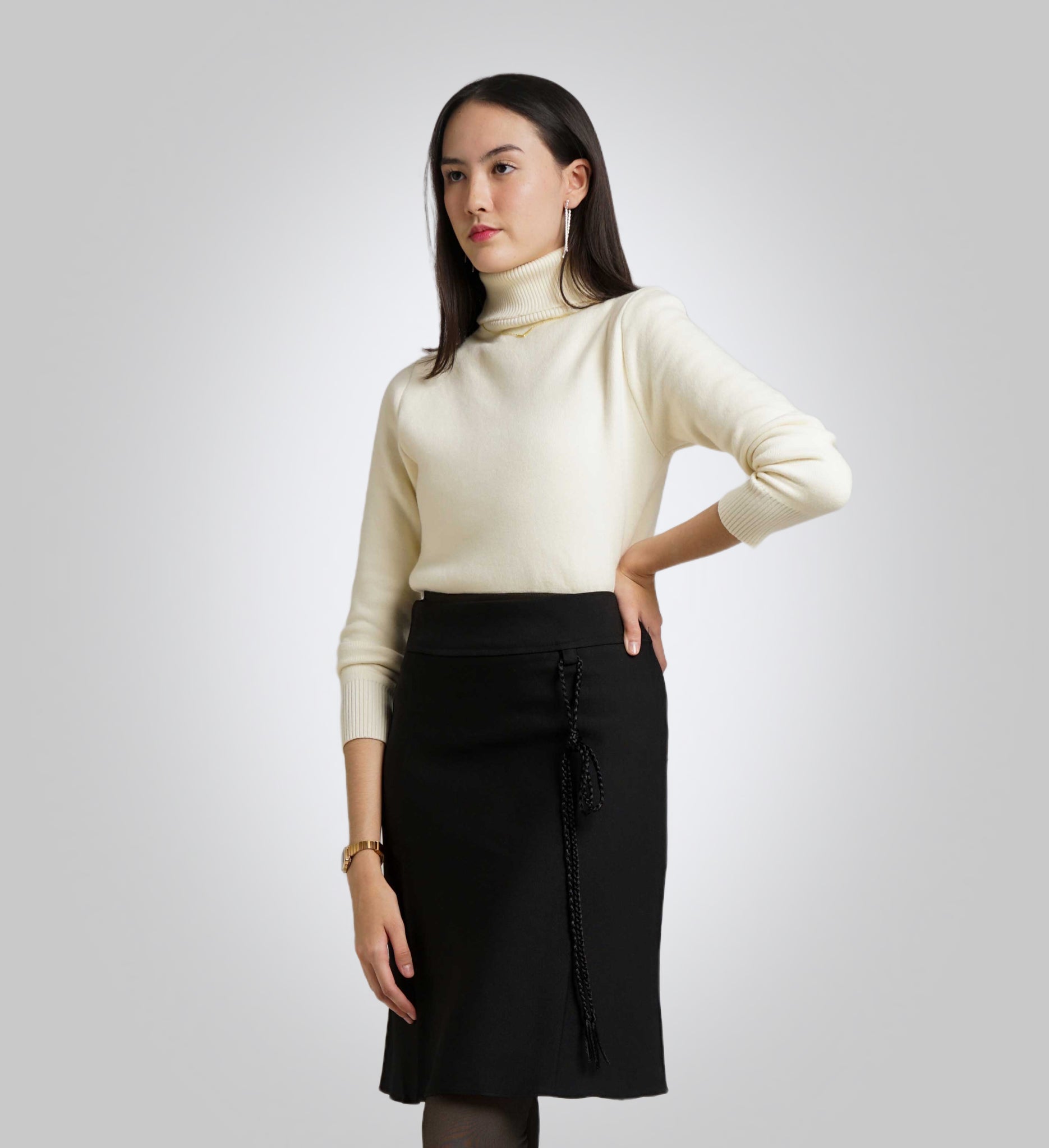 Off-White High Neck Sweater