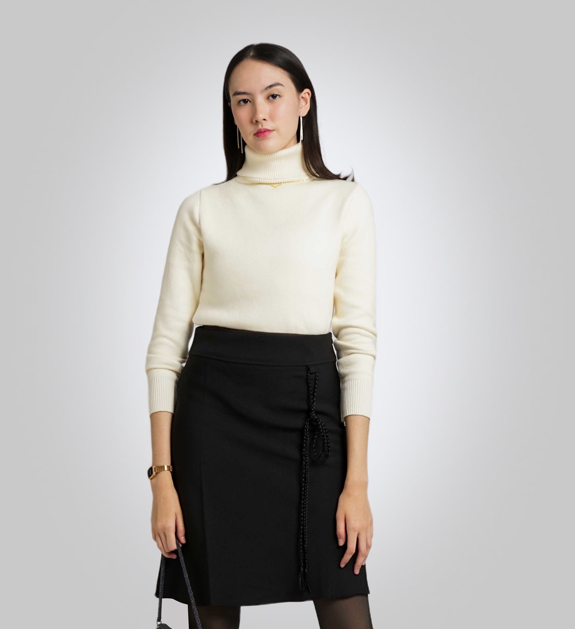 Off-White High Neck Sweater