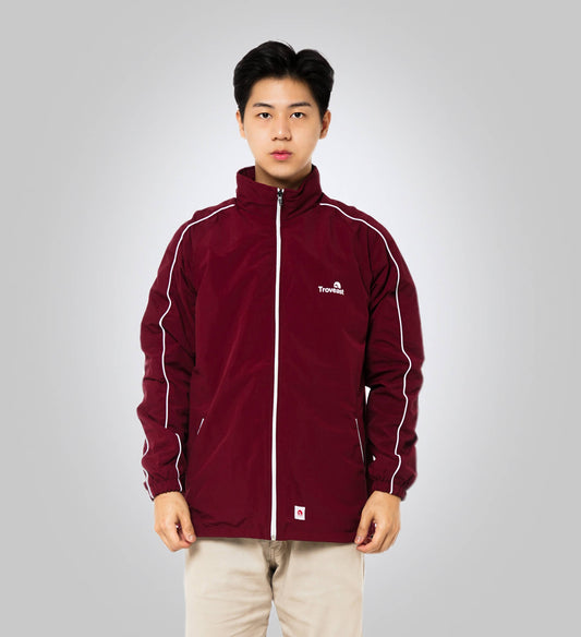 Solid High Neck Zipper Backet